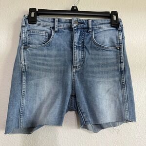 Anthropologie Pilcro and the Letterpress Superscript Shorts 25 Denim Zip‎ Fly